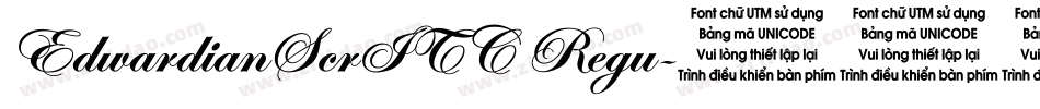 EdwardianScrITC Regu字体转换